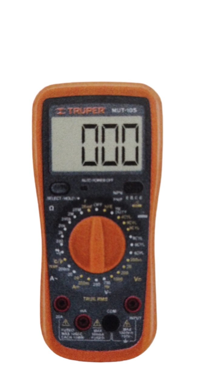 MULTIMETRO DIGITAL AUTOMOTRIZ MUT-105 TRUPER