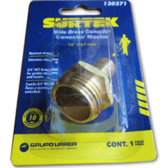 CONECTOR DE BRONCE MACHO 1/2"