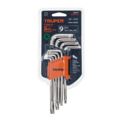 JUEGO 9 LLAVE TORX LARGAS TORX9L TRUPER