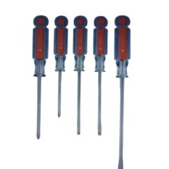 JUEGO DESARMADORES PLANOS/PHILL. 5PZ DTJ-5 TRUPER