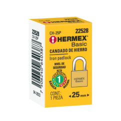 CANDADO HIERRO 25MM CH25P HERMEX