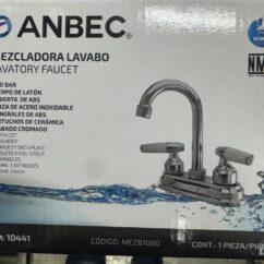 MEZCLADORA TIPO BAR CROMADA Y COIN CUBIERTA Y MANERALES A.B.