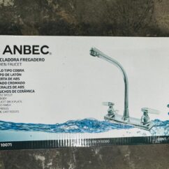 MEZCLADORA FREG CROMADA CUBIERTA Y MANERALES ABS ANBEC