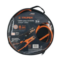 CABLES PASA CORRIENTE,3M,CALIBRE8.TRUPER CAP-3008T TRUPER